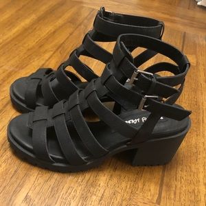 Dirty Laundry Fun Stuff Sandal with chunky  heel